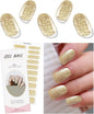 16/20/22Tips Semi-Cured Gel Nail Wraps Full Cover Manicure DIY Waterproof Long Lasting Gel Nail Stickers set for UV Lamp Need