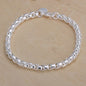 Fine Noble 925 Sterling Silver Solid Chain Bracelet For Women Men Charm Party Gift Wedding party Fashion Jewelry