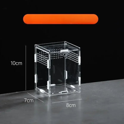 Reptile Habitat Terrarium Breeding Box Acrylic Case Nano Arboreal Tarantula Enclosure Spider Scorpion Bearded Dragon Habitat