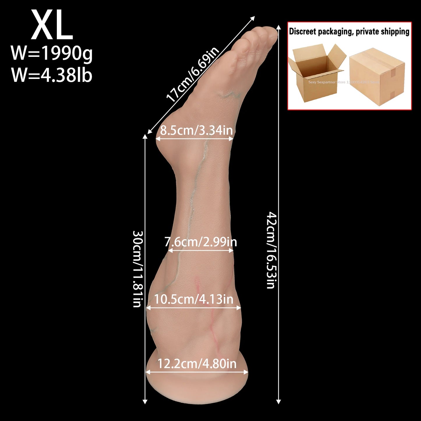 5 Sizes Huge Anal Plug Thick Arm Buttplug Silicone Suction Cup Veins Texture Palm Dildo Adult Sex Toy For Women Gay Masturbation