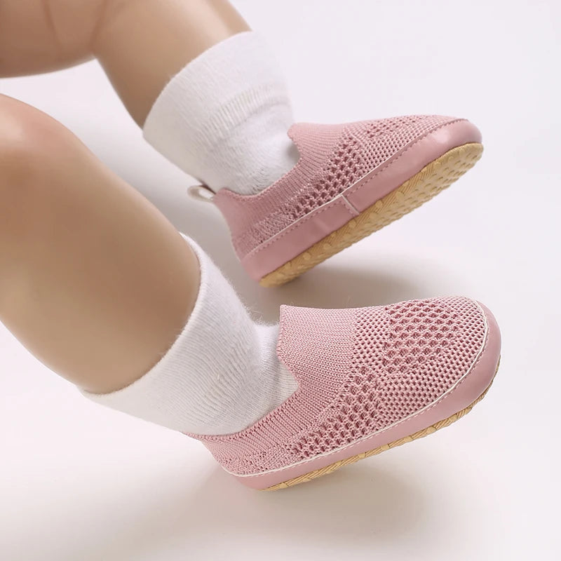HAIZHIW 0-18M Baptism Newborn Baby Prewalker Girls Boys Casual Shoes Leather Non-Slip Soft-Sole Infant Toddler First Walkers