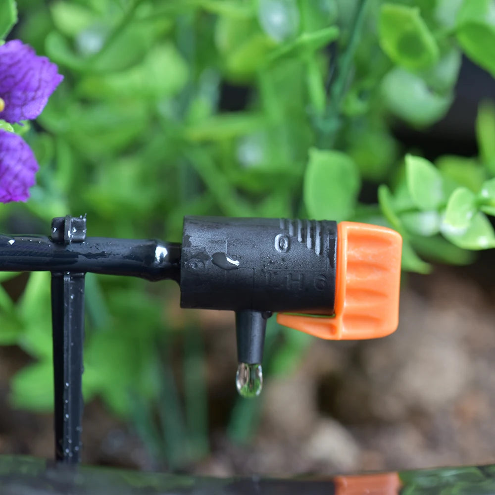 20/50 PCS Garden Micro Watering Sprinklers 360 Degrees Rotating Nozzle Mini Spraying 4/7mm Hose for Flower Garden Greenhouse