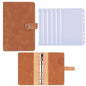 2024 Budget Binder A6 PU Leather Notebook Cash Envelopes System Set Clip-On Binder Pockets For Money Saving Bill Organizer Gifts