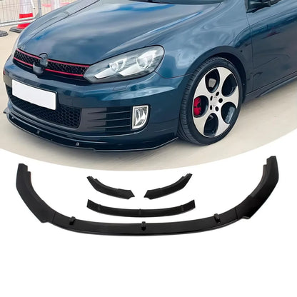 For VW Golf 6 MK6 GTI GTD 2010-2013 Car Front Bumper Splitter Lip Diffuser Body Kits Spoiler Guard Retrofit Accessories New