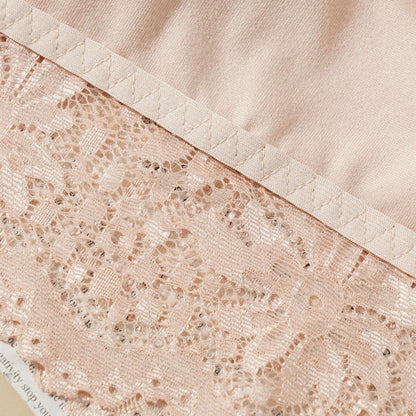 Lace Flower Suspender Top for Women Sexy Hollow Skin-friendly Solid Color Removable Pad Wireless Bra