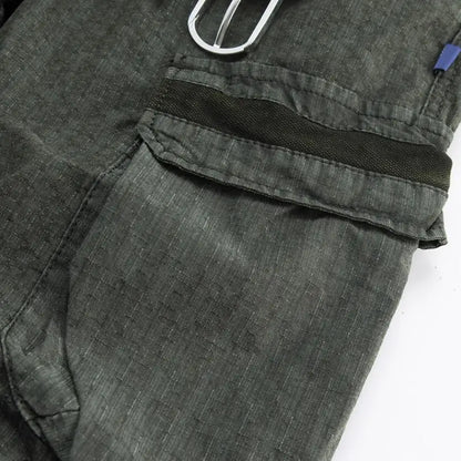 Men Summer Cargo Shorts Casual Tool Shorts High Quality Man Summer Military Multi Pocket Pants Loose Cargo Pants No belts 38