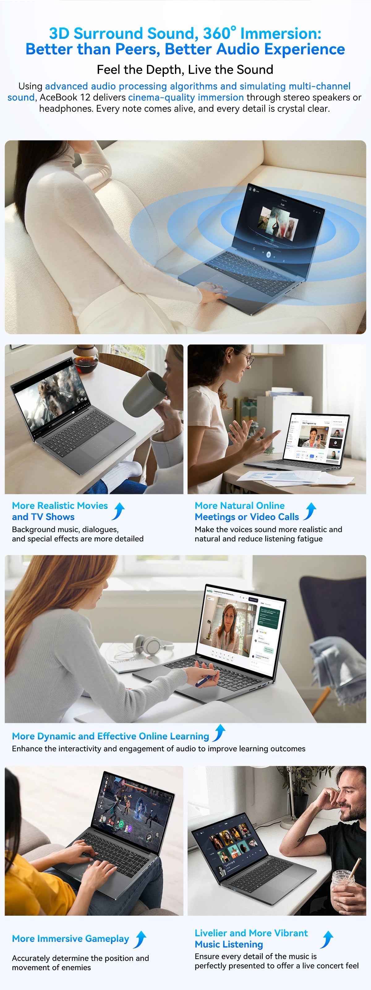 Blackview Acebook 12 Win 11 Pro Laptop 16'' 1920*1200 Display, Intel I5-1030NG7 Notebook, 16GB 512GB, 5000mAh