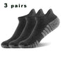 3 Pairs Professional Running Sports Fitness Ankle Socks Men's Towel Socks Outdoor Sports Short Socks Men And Women Socks GIFRS