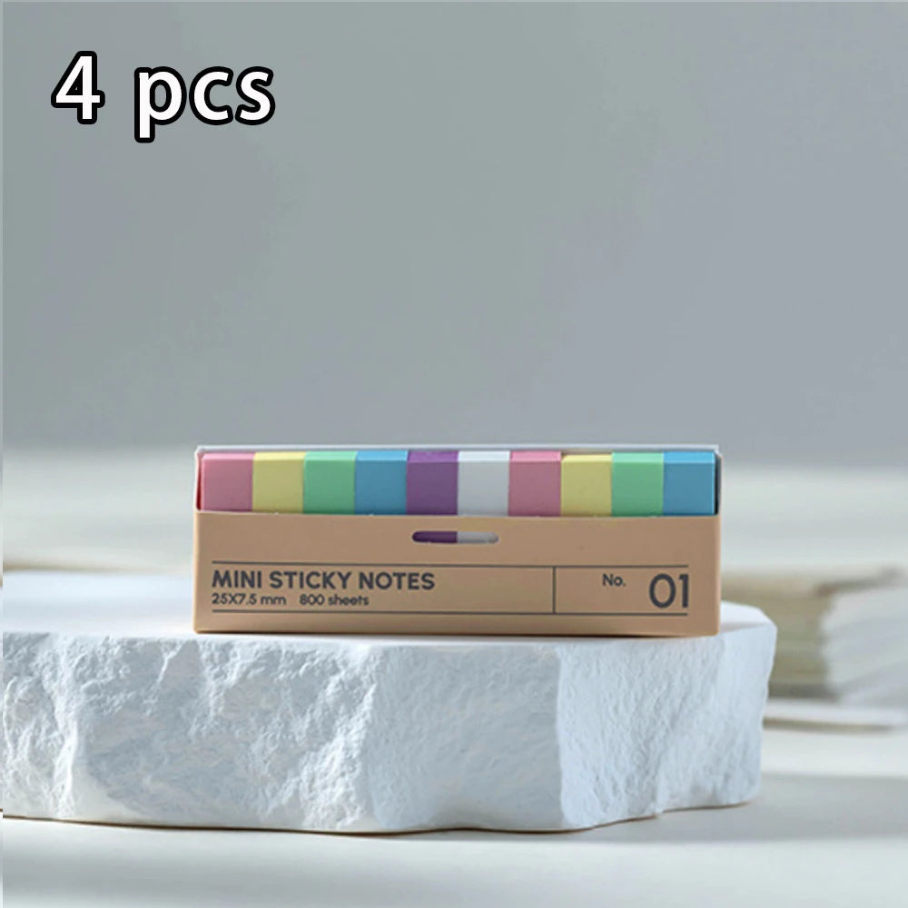 800 boxed sticky notes, index labels, reading sticky notes, index stickers, not transparent waterproof sticky notes