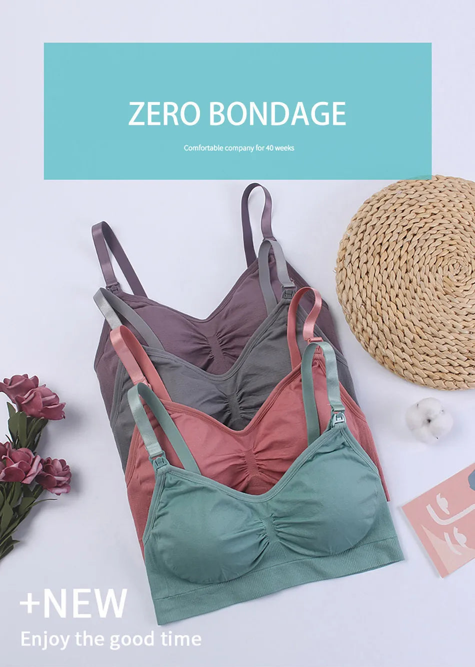 Breathable Maternity Pregnant Bras Comfort Breastfeeding Sleep Bralette Women Wireless Seamless Nursing Underwear