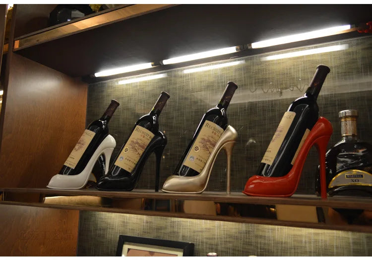 Creative High-heeled Shoes Wine Rack Home Living Room Table Decorations Ornaments To Send Friends Gifts Living Room Decoration
