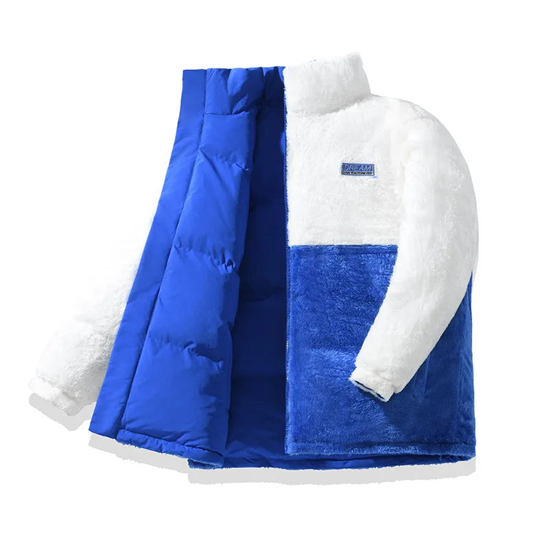 New Couple's Fashionable Versatile Windproof Neutral Cotton Jacket Outdoor Thick Warm Comfortable Breathable Double-sided Jacket
