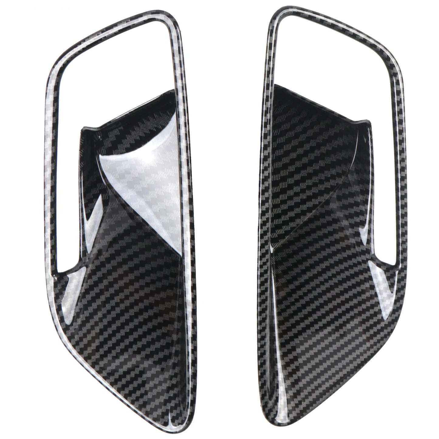 For Ford Puma 2019-2025 Car Inner Door Handle Cover Trim Decor Overlay ABS Carbon Fiber Style Interior Accessories 4PCS
