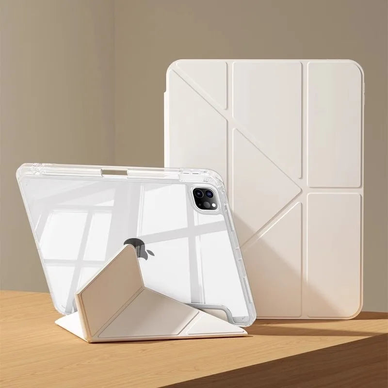 For iPad Air 5th 6th 12th 11th iPad Pro 11 12.9 13 Air 11 M4 10th Gen 10.9 10.2 9th 8th 9.7 Mini 7 6 Smart Case with Pen Holder