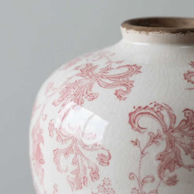 Blue and White Porcelain Vase Flower Vase Chinese-style Retro Porcelain Jars Ceramic Pot Flowerpot Home Decoration Accessories