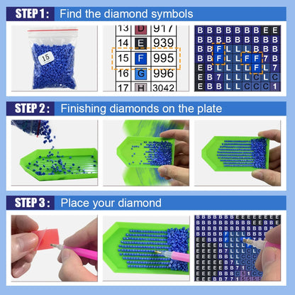 DIY Cartoon Diamond Painting AB Rhinestone Embroidery Landscape Mosaic Cross Stitch Handmade Art Set Children Room Decoration