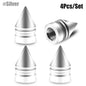 4pcs Car Tire Valve Cap Grenade Aluminum Tyre Valve Stem Cover Air Dust Cap Tire Valve Truck Bike Wheel Rim Valve Stem Cap