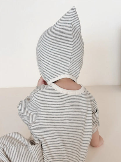 6632 Newborn Clothes 2025 Autumn New Soft Comfortable Boy's Jumpsuit Two Button Pocket Baby Girl's Climbing Clothes.