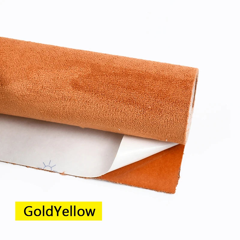 20x30-100*143cm Synthetic Leather Self-adhesive Fabric Suede Adhesive Fabrics By Meter Car Interior Door Velvet Cloth DIY Trims