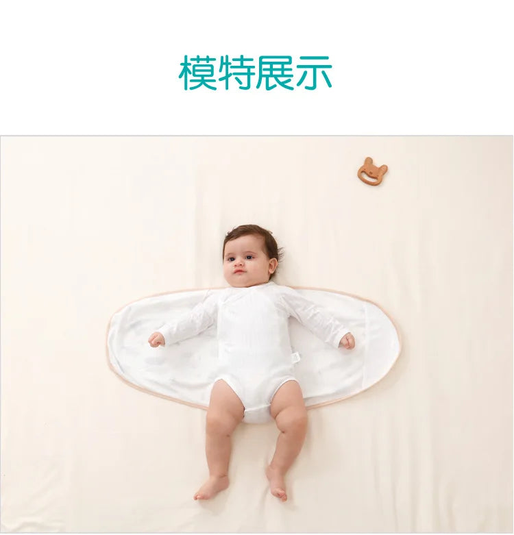 Baby Swaddle Blanket 0-6 Months Strap Protect Belly Baby Sleeping Blanket Wrap for New Born Thin-style for Summer