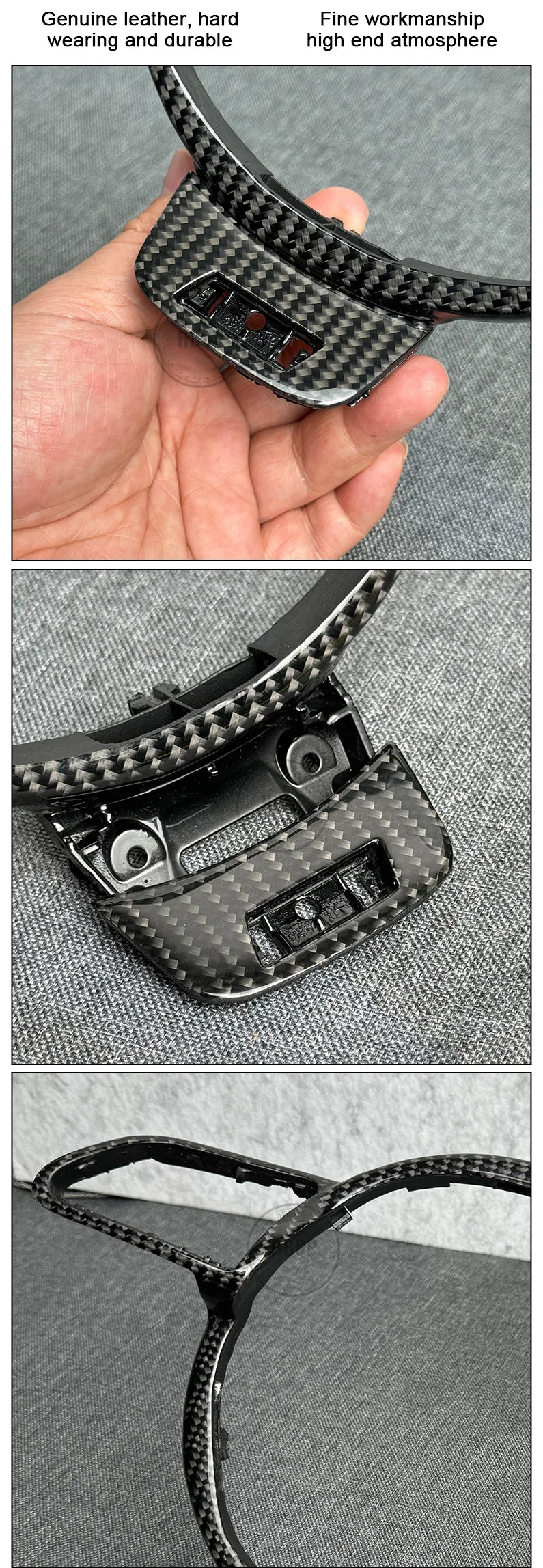 For Audi A4 B8 A3 8V Steering Wheel carbon fibre Frame Assembly Accessories