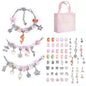 Charm Bracelet Making Kit DIY Jewelry Making Supplies Beads Unicorn Mermaid Crafts Handmade Gifts Set  for Girls Teens Age