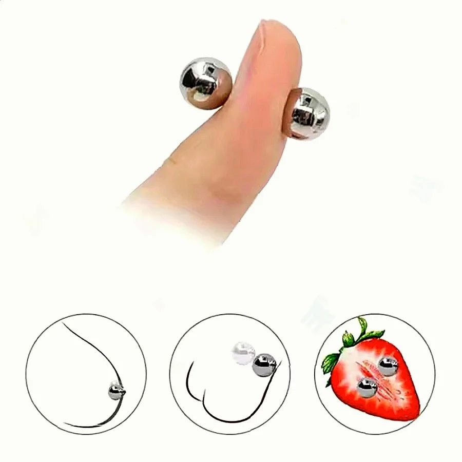 Ultra Powerful Magnetic Orbs Nipple Clamps BDSM Bondage Stimulator Clitoris Labia Nipple Creative Fidget Magnets Adult Sex Toys
