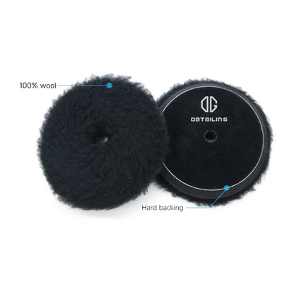 DETAILING Car Polishing Pad Wool Buffing Pads Waxing Polishing Disc Cleaning Scratch Removal Tool 3/5/6 Inch Self-Adhesive