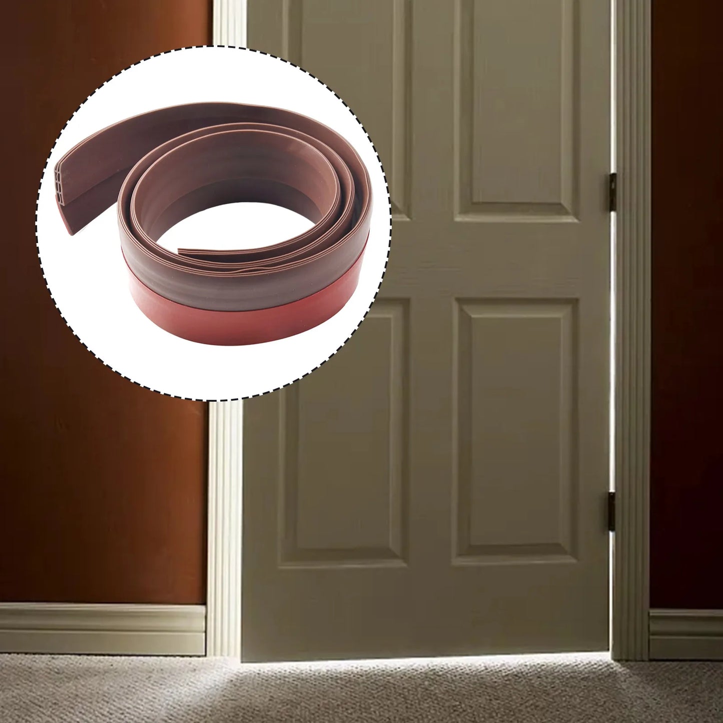 1M Waterproof Seal Strip Windbreak Stopper Door Bottom Guard Door Draft Excluder Strip Self Adhesive Tape Bottom Strip