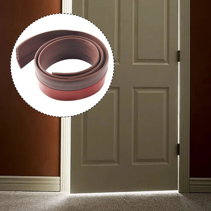 1M Waterproof Seal Strip Windbreak Stopper Door Bottom Guard Door Draft Excluder Strip Self Adhesive Tape Bottom Strip