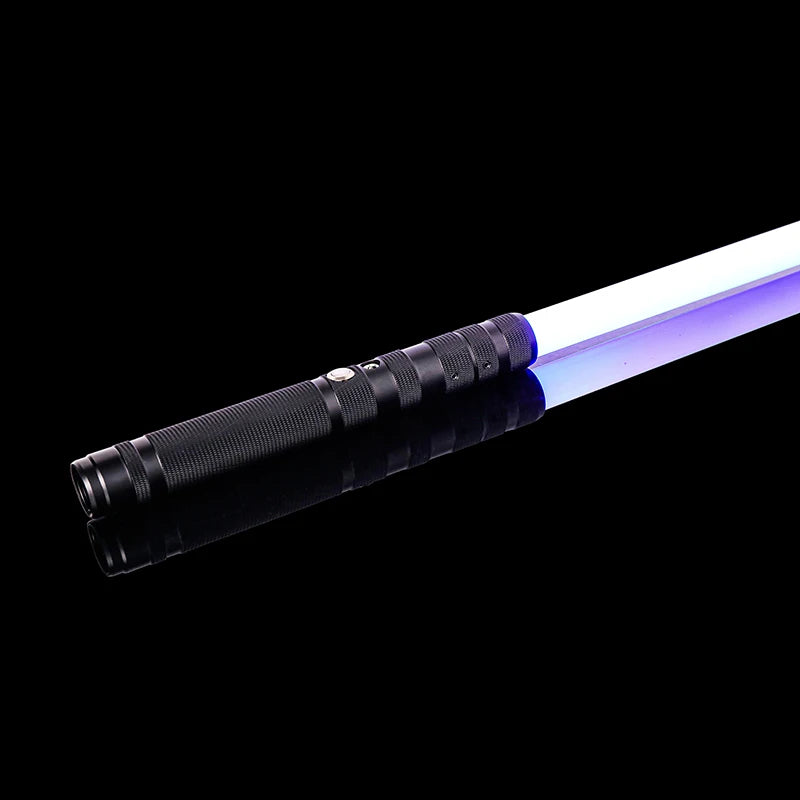 RGB Metal Lightsaber Dueling Smooth Swing Sword Sabre De Luz 16 Color Changing 16 Sounds FOC Rave Flashing Toy