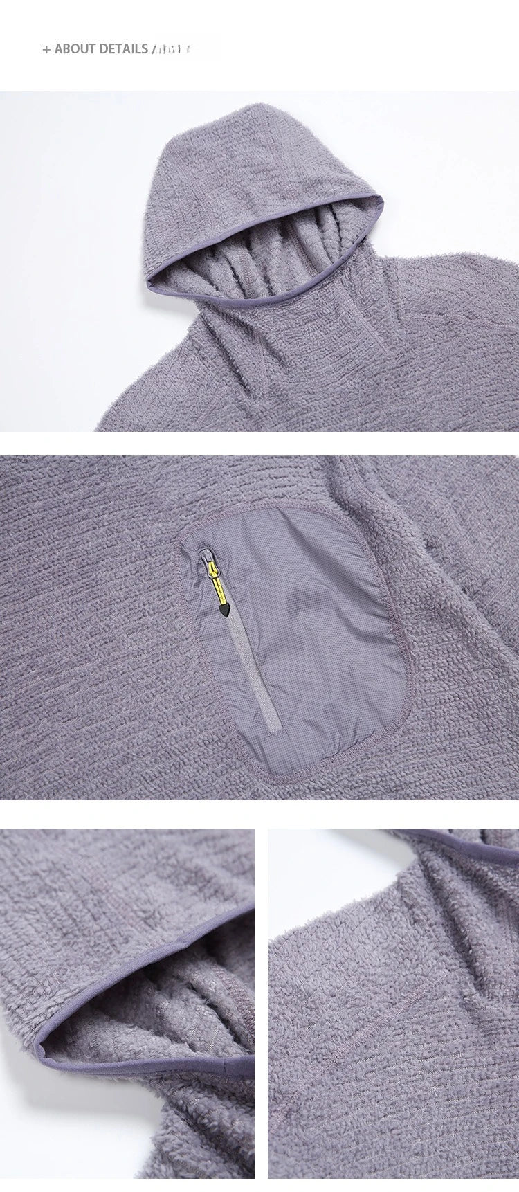 Thermolite® All Season 190g Ultra-light Breathable Thermal Hoodie, Urban Outdoor Techwear Mid-layer with Thumbholes & Zip Pocket