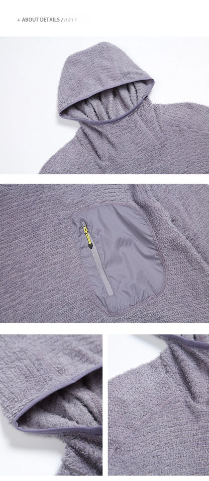Thermolite® All Season 190g Ultra-light Breathable Thermal Hoodie, Urban Outdoor Techwear Mid-layer with Thumbholes & Zip Pocket