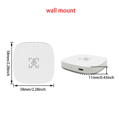 ZigBee Wifi MmWave Human Presence Motion Sensor With Luminance/Distance Detection 5/110/220V Tuya Smart Life Home Automation