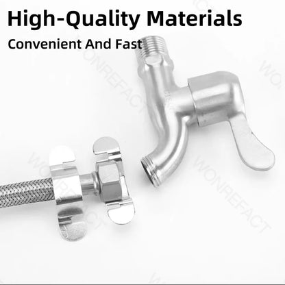 G1/2 Detachable Hose Spanner Water Heater Bellows Hexagonal Hose Tap Spanner Removable Small Spanner Reusable Gold Silver
