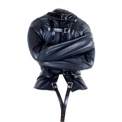BDSM PU Leather Straitjacket Bondage Body Harness Adult Game Straight Jacket Halloween Clubwear Costume Armbinder Sex Toys Women
