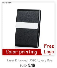 Luxury Wallet PU Leather Business ID Credit Card Holder For Women Men Fashion Brand Metal Aluminum Card Case
