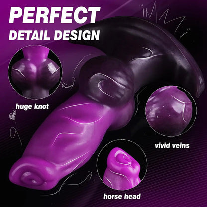 New Inflatable Animal Penis Anal Plug Vagina Anus Dilator Silicone Butt Plug Inflatable Anal Plug Expandable Butt Dilator SexToy