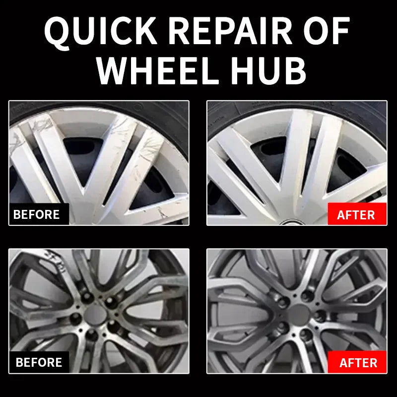 LOORSAN 80g Car Wheel Hub Repair Paste, Scratch Remover & Polishing Cream for Aluminum Alloy Rims, Trace-Free Restorer