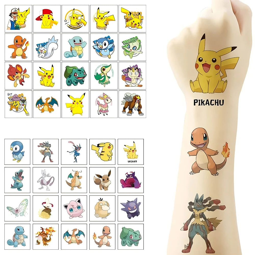 20pcs Pikachu Stickers Cartoon Decals Toys Waterproof Birthday Gift DIY Journal Decoration Reward Stickers