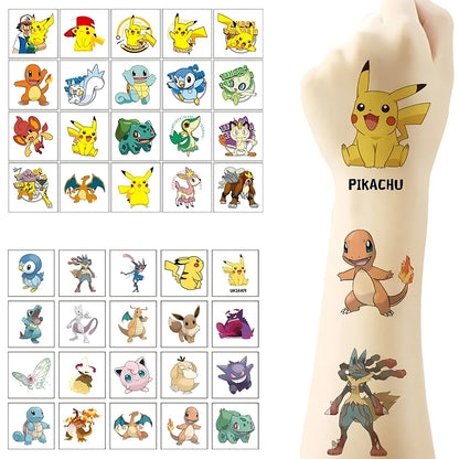 20pcs Pikachu Stickers Cartoon Decals Toys Waterproof Birthday Gift DIY Journal Decoration Reward Stickers