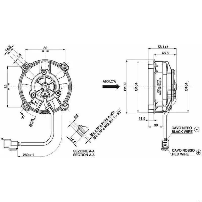 87HE 147CFM Cooling Fan Motor Ventilator Assembly for VA32-A101-62A 30103018