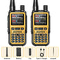 1/2PCS BAOFENG UV-5R Mini Walkie Talkie Dual PTT Wireless Bluetooth Programming Multi-Band Type-C Charge Long Range Ham Radio