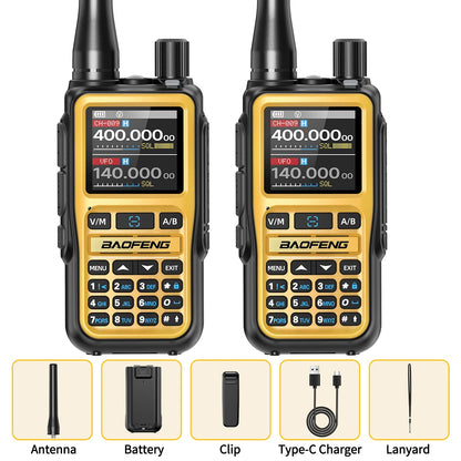 Baofeng UV-5R Mini Walkie Talkie Bluetooth Programming Wireless Copy Frequency Full Band 999CH AM FM Type-C Long Range Ham Radio