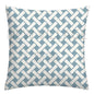 Lake blue white geometric linen pillowcase sofa cushion cover home decoration can be customized for you 40x40 45x45 50x50 60x60