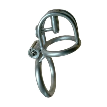 Steel Prince Albert Chastity Cage Male Urethral BDSM Bondage Unique Design Metal Cock Cage Men Cbt Lock Chastity Device