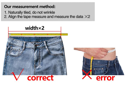 2025 Casual Jeans Men Business Straight Jeans Stretch Denim Pants Trousers Slim Fit Classic Cowboys Young Man Jeans