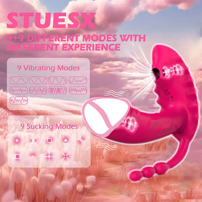 Wearable Sucking Thrusting Dildo Vibrator APP Control Clit Stimulator Penetration Vagina Panties Vibrator  Sex Toys for Female