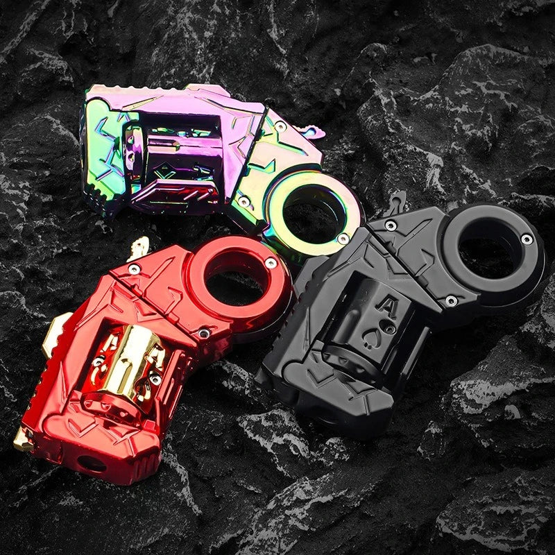 Stress Relief Toy Pistol Guns Eject Fidget Roller Paragraph Ring Mechanical Slider Multi-functional Sensory Toys Anti Anxiety