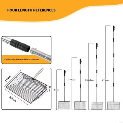 Effective Cleaning Adjustable Extendable Waste Collector For Chicken Enclosure